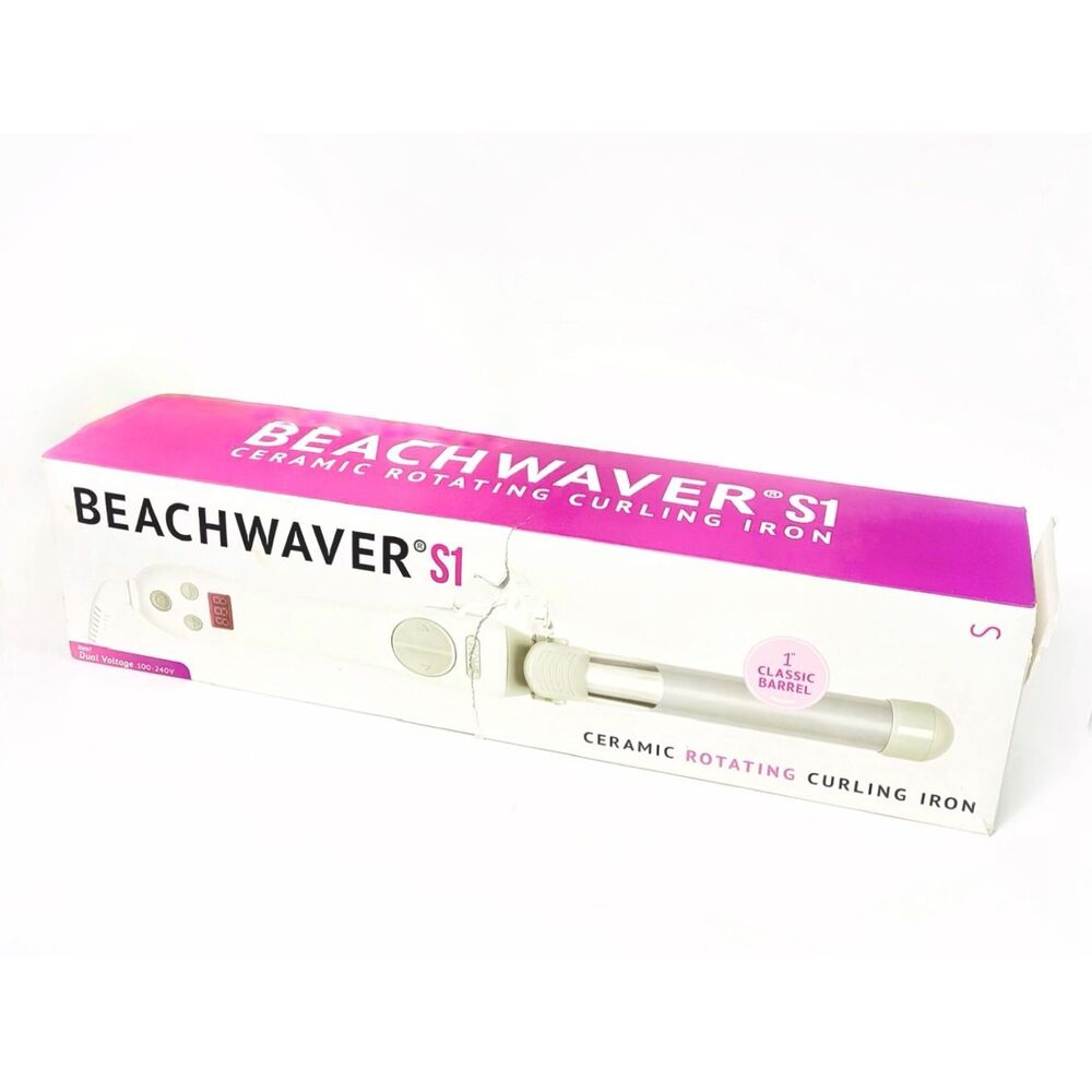 NIB Beachwaver S1 Ceramic Rotating Curling Iron 1” Classic Barrel - Picture 2 of 5